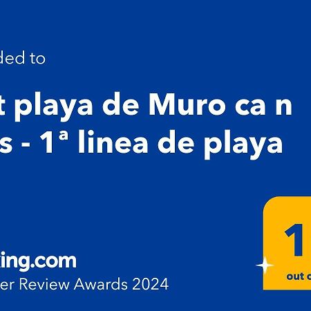 Apt Playa De Muro Ca N Ines - 1ª Linea De Playa Apartman Port de Alcudia  Kültér fotó