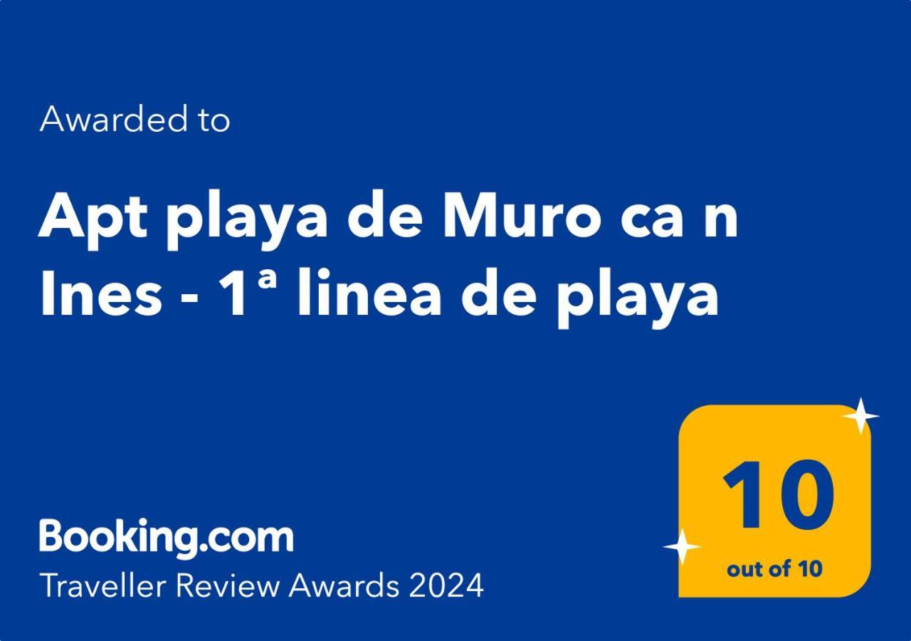 Apt Playa De Muro Ca N Ines - 1ª Linea De Playa Apartman Port de Alcudia  Kültér fotó